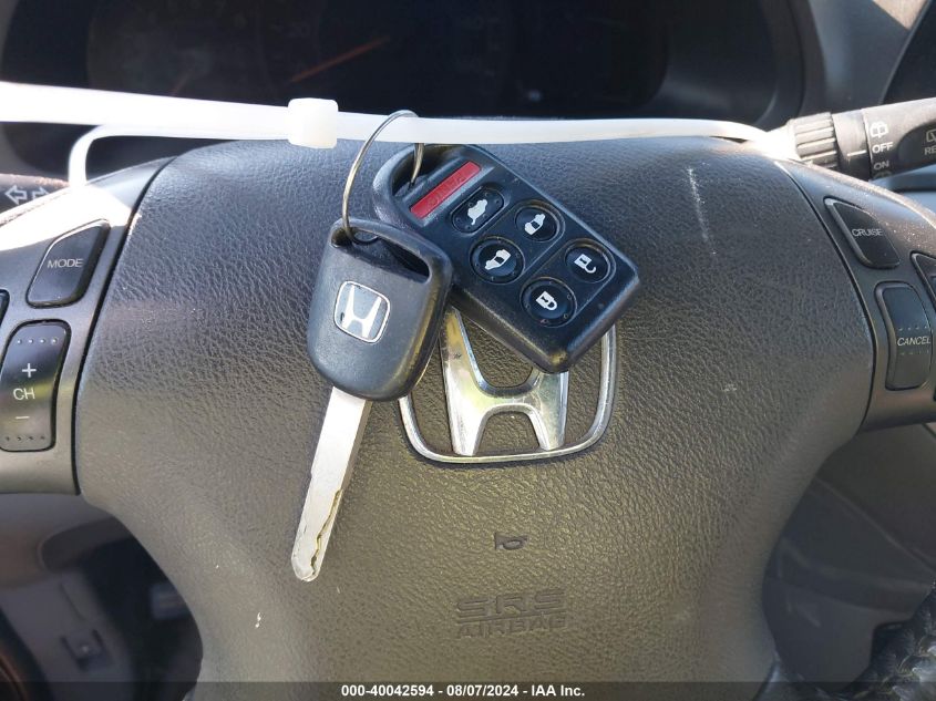 2010 Honda Odyssey Ex-L VIN: 5FNRL3H72AB093608 Lot: 40042594