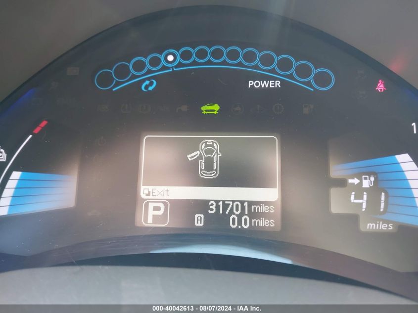 2012 Nissan Leaf Sv VIN: JN1AZ0CP4CT023144 Lot: 40042613