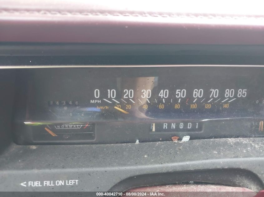 1990 Ford Crown Victoria Lx VIN: 2FACP74F8LX162034 Lot: 40042710