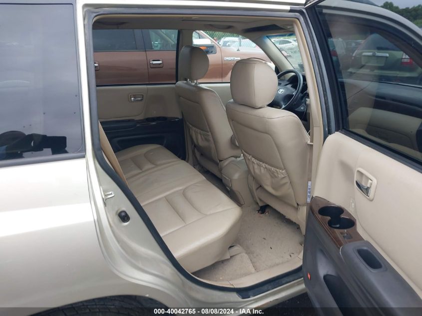 2002 Toyota Highlander Limited V6 VIN: JTEHF21A120090682 Lot: 40042765