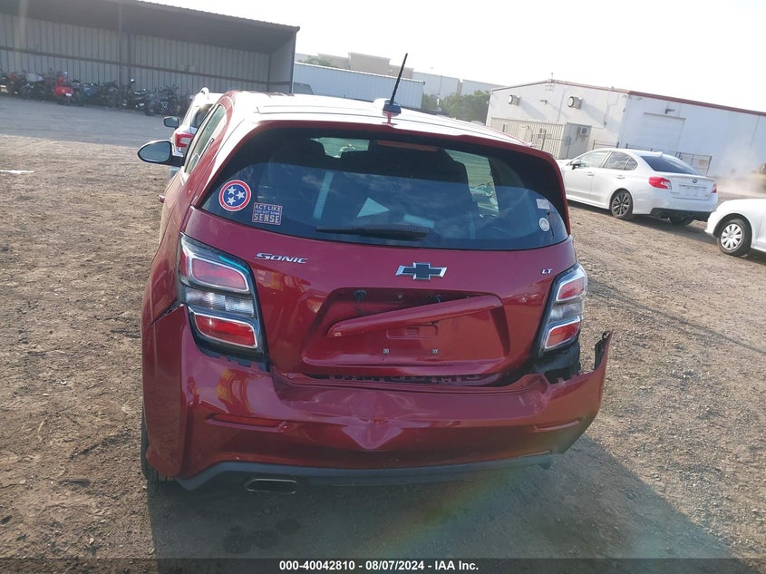 2018 CHEVROLET SONIC LT AUTO - 1G1JD6SGXJ4122194