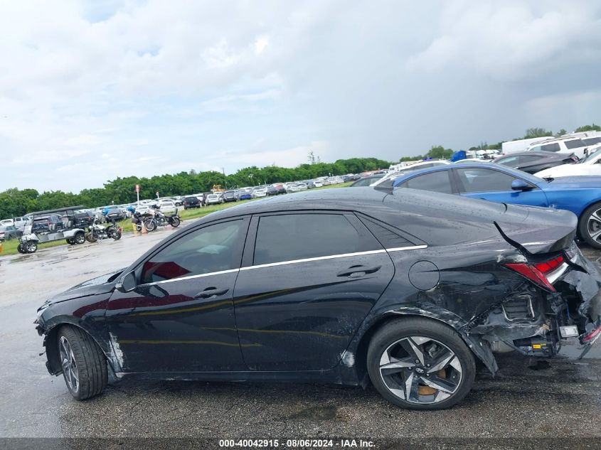 2022 Hyundai Elantra Hybrid Limited VIN: KMHLN4AJ9NU015492 Lot: 40042915