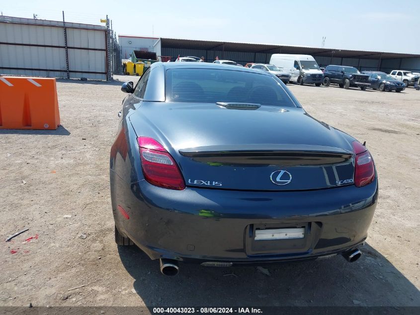 2008 Lexus Sc 430 VIN: JTHFN45Y689019840 Lot: 40043023