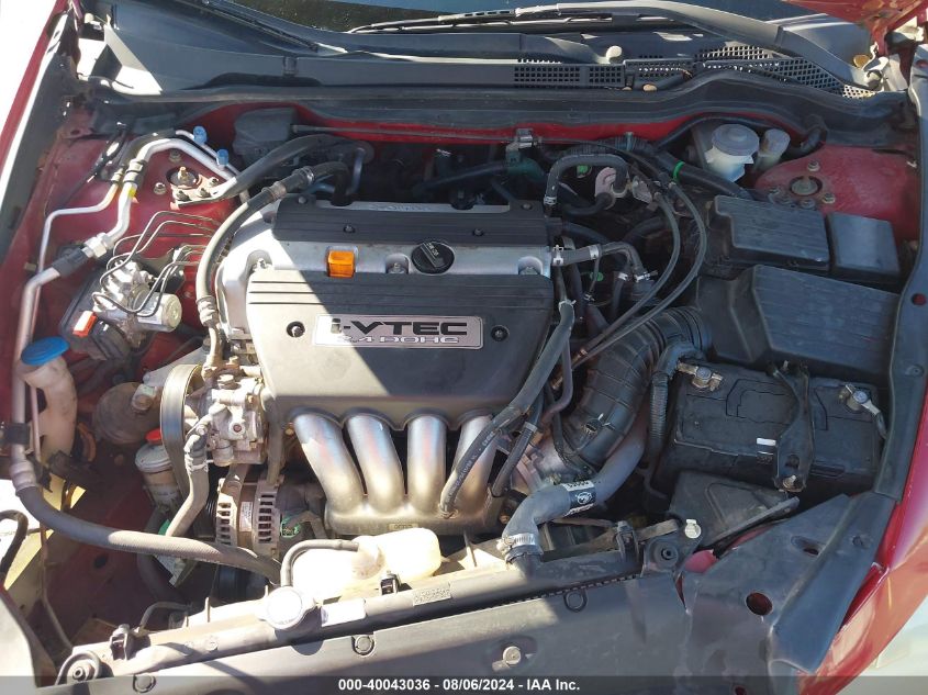 2004 Honda Accord 2.4 Lx VIN: 1HGCM71324A019590 Lot: 40043036