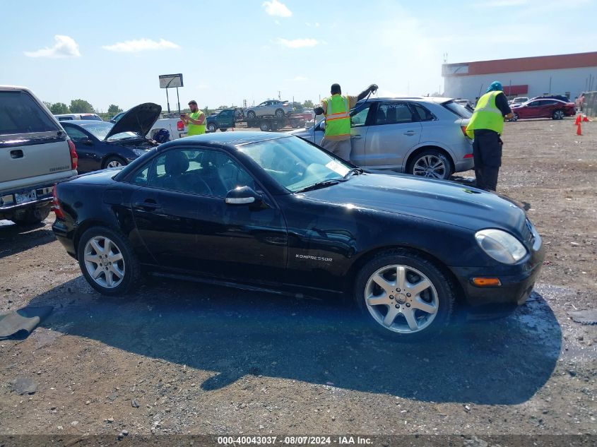 2003 Mercedes-Benz Slk 230 Kompressor VIN: WDBKK49F23F278092 Lot: 40043037