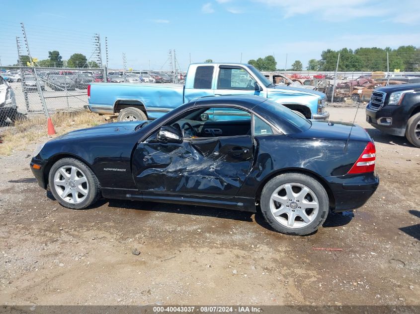 2003 Mercedes-Benz Slk 230 Kompressor VIN: WDBKK49F23F278092 Lot: 40043037