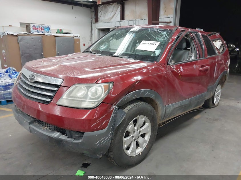 2009 Kia Borrego Lx V6 VIN: KNDJH741295033610 Lot: 40043083