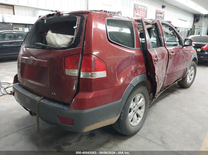 2009 Kia Borrego Lx V6 VIN: KNDJH741295033610 Lot: 40043083