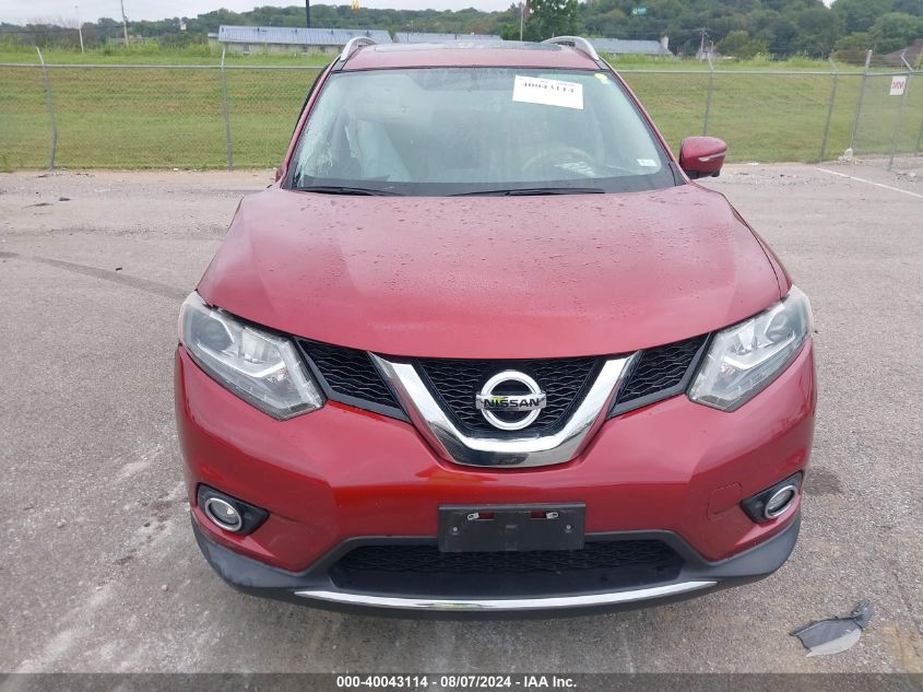 2015 Nissan Rogue Sl VIN: 5N1AT2MV8FC890831 Lot: 40043114