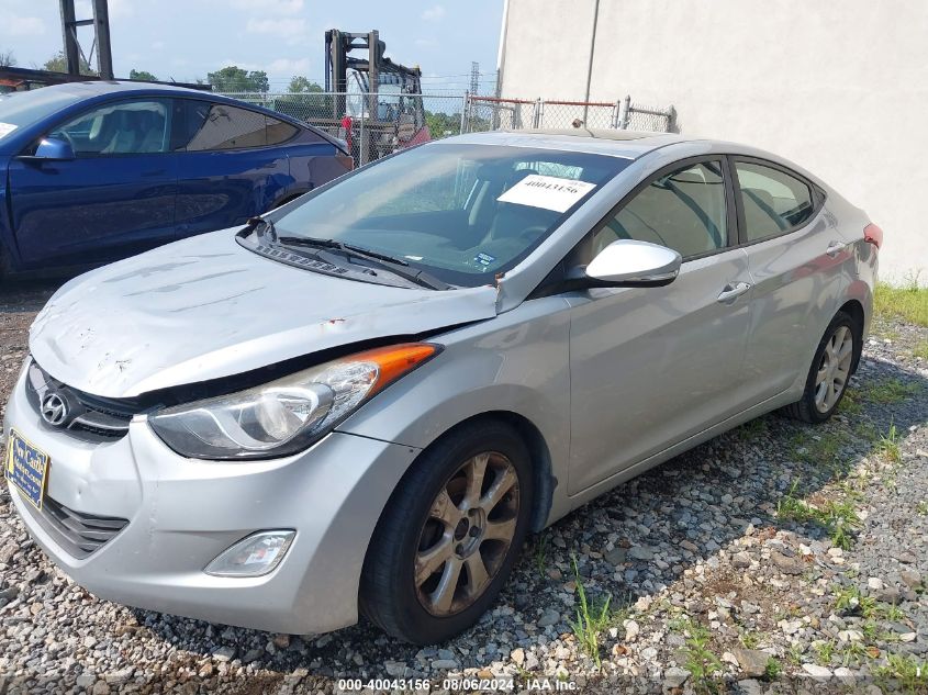 2013 Hyundai Elantra Limited VIN: 5NPDH4AE9DH152427 Lot: 40043156