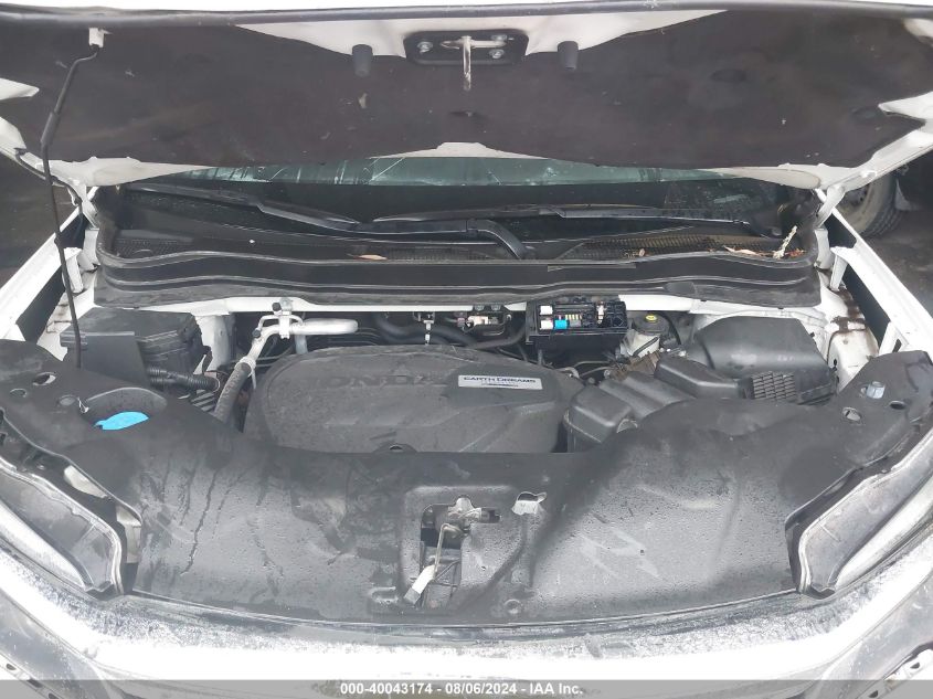 2019 Honda Pilot Ex-L VIN: 5FNYF5H52KB023850 Lot: 40043174