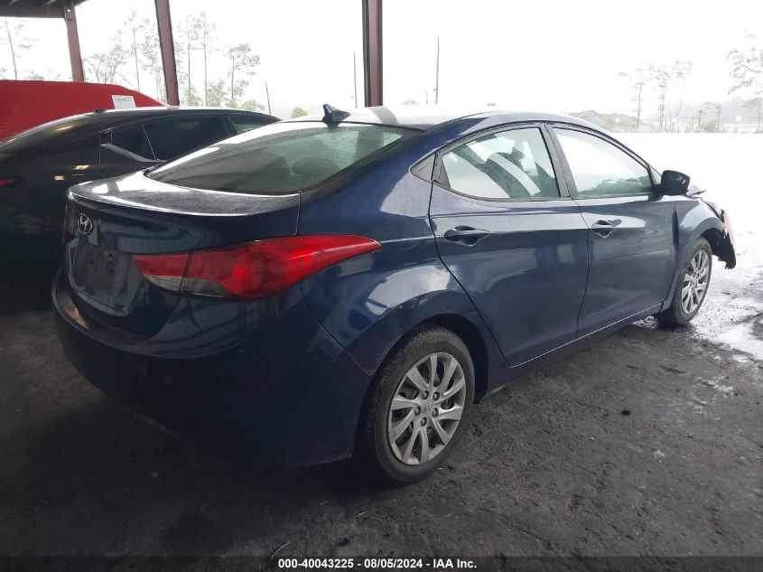 2012 Hyundai Elantra Gls VIN: 5NPDH4AE5CH091446 Lot: 40043225