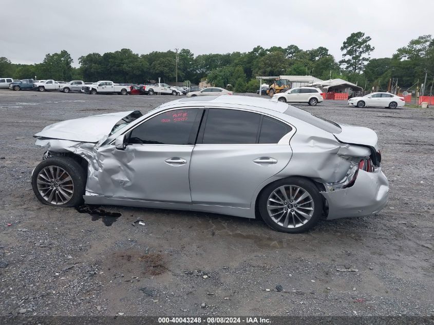 2019 Infiniti Q50 3.0T Luxe VIN: JN1EV7AP9KM513497 Lot: 40043248