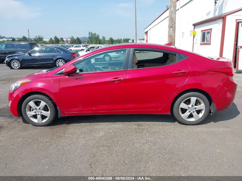 2013 Hyundai Elantra Gls VIN: KMHDH4AE2DU967859 Lot: 40043286