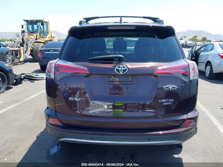 2018 Toyota Rav4 Limited VIN: 2T3DFREV0JW757700 Lot: 40043414