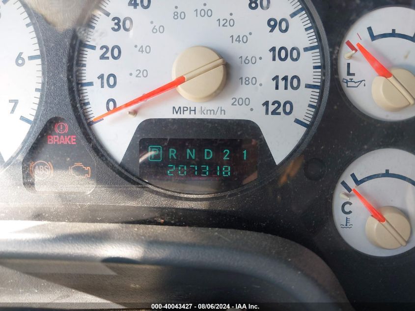 2006 Dodge Ram 1500 Slt VIN: 1D7HA18N56J220751 Lot: 40043427