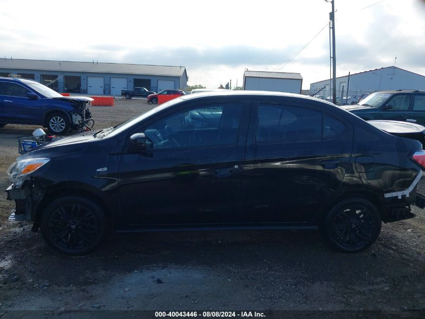 2022 Mitsubishi Mirage G4 Black Edition VIN: ML32FUFJ5NHF05173 Lot: 40043446