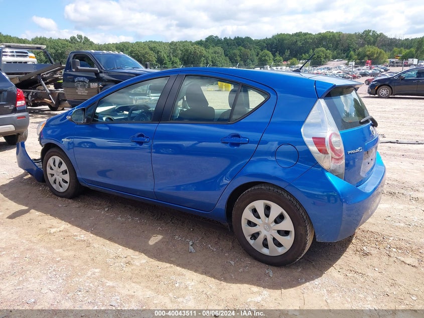 2012 Toyota Prius C Two VIN: JTDKDTB32C1527624 Lot: 40043511