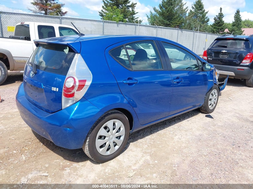 2012 Toyota Prius C Two VIN: JTDKDTB32C1527624 Lot: 40043511