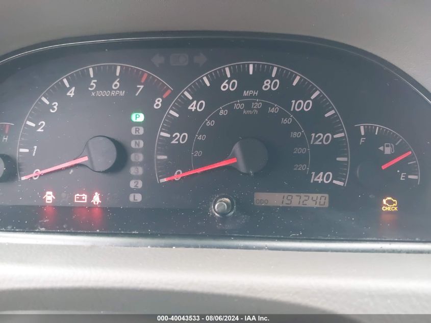 2005 Toyota Camry Xle V6 VIN: 4T1BF30K35U605300 Lot: 40043533