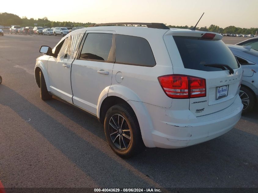 2017 Dodge Journey Se VIN: 3C4PDCABXHT568226 Lot: 40043629