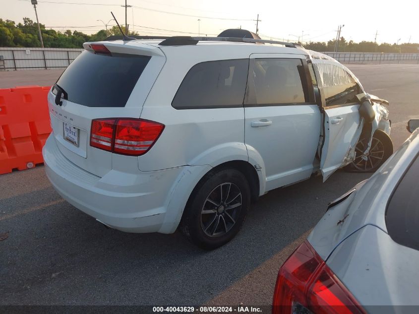 2017 Dodge Journey Se VIN: 3C4PDCABXHT568226 Lot: 40043629