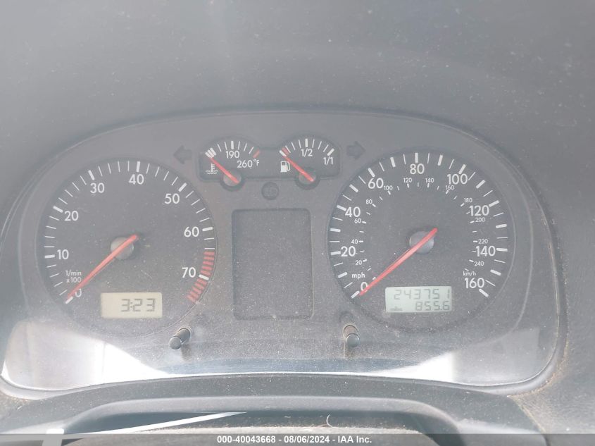 2003 Volkswagen Jetta Wolfsburg Edition VIN: 3VWPE69M23M196854 Lot: 40043668