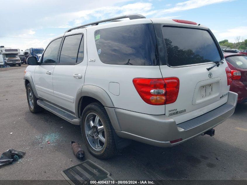 2002 Toyota Sequoia Sr5 V8 VIN: 5TDBT44A32S081862 Lot: 40043718