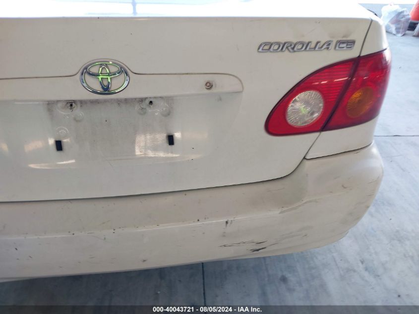 2003 Toyota Corolla Ce VIN: 1NXBR32E73Z104583 Lot: 40043721