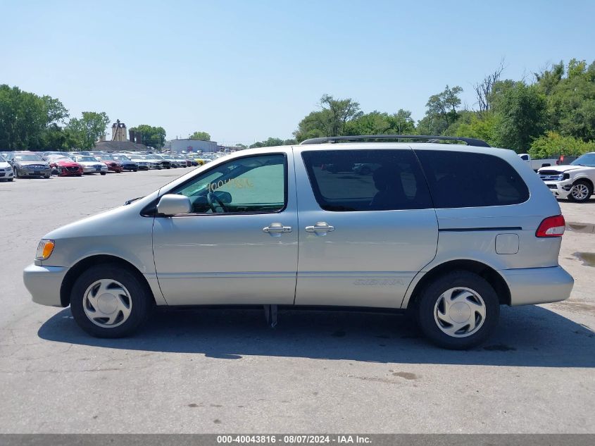 2002 Toyota Sienna Le VIN: 4T3ZF13C62U454253 Lot: 40043816