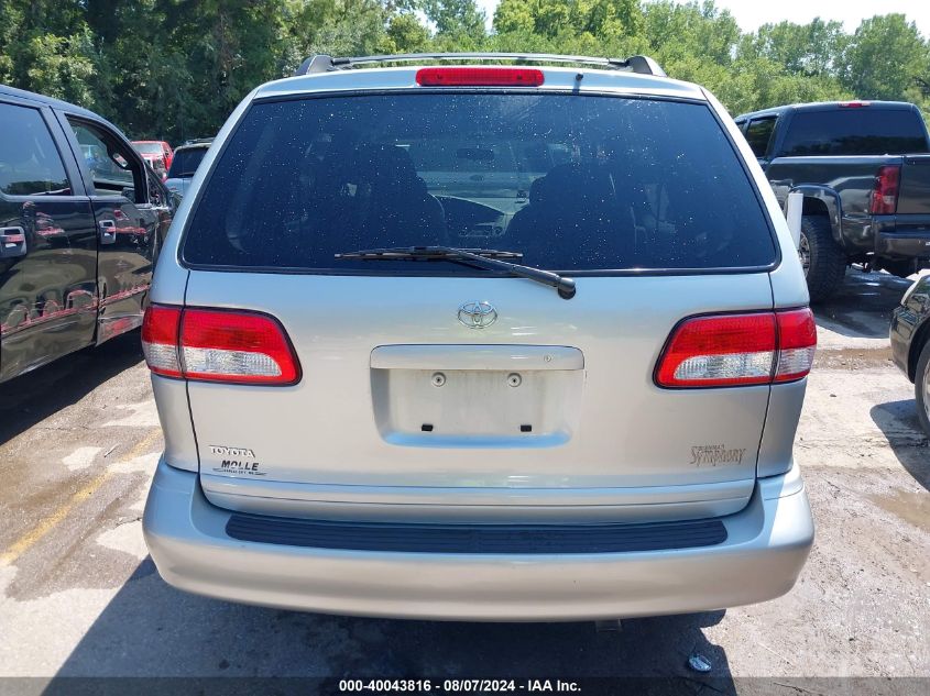 2002 Toyota Sienna Le VIN: 4T3ZF13C62U454253 Lot: 40043816