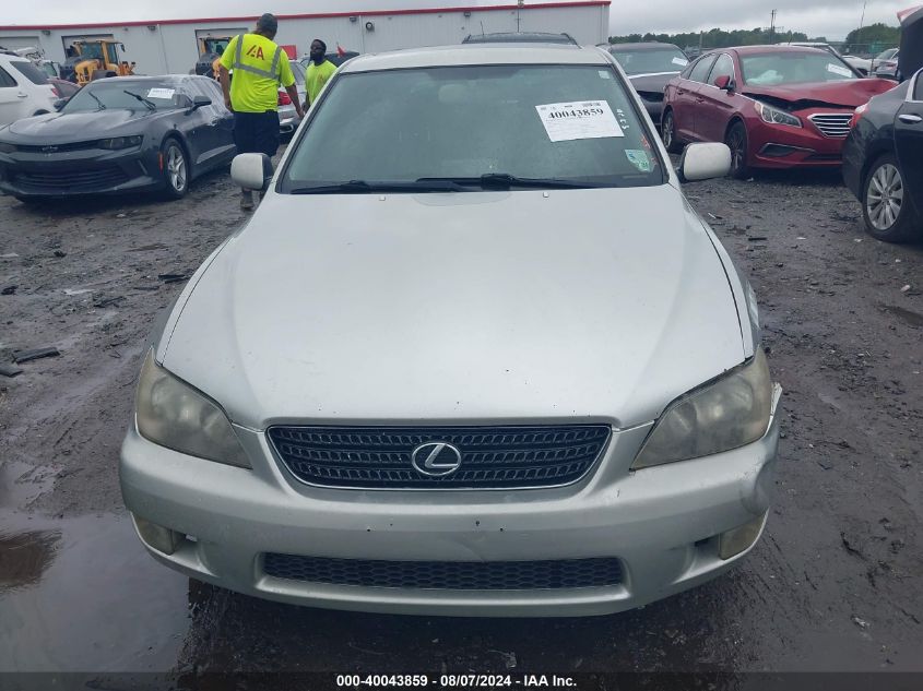 2005 Lexus Is 300 VIN: JTHBD192X50098502 Lot: 40043859