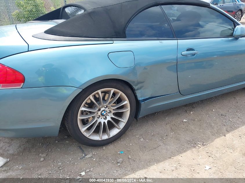 2004 BMW 645Ci VIN: WBAEK734X4B321803 Lot: 40043930