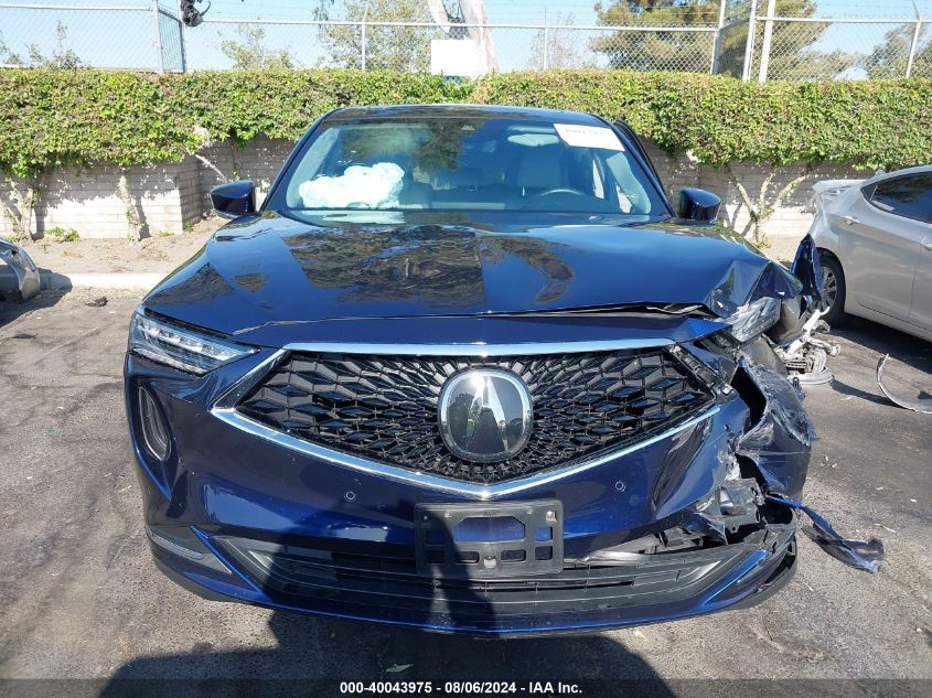 2022 Acura Mdx Technology Package VIN: 5J8YE1H47NL007830 Lot: 40043975