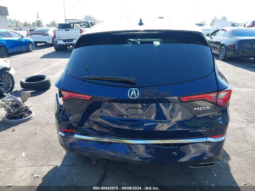 2022 Acura Mdx Technology Package VIN: 5J8YE1H47NL007830 Lot: 40043975