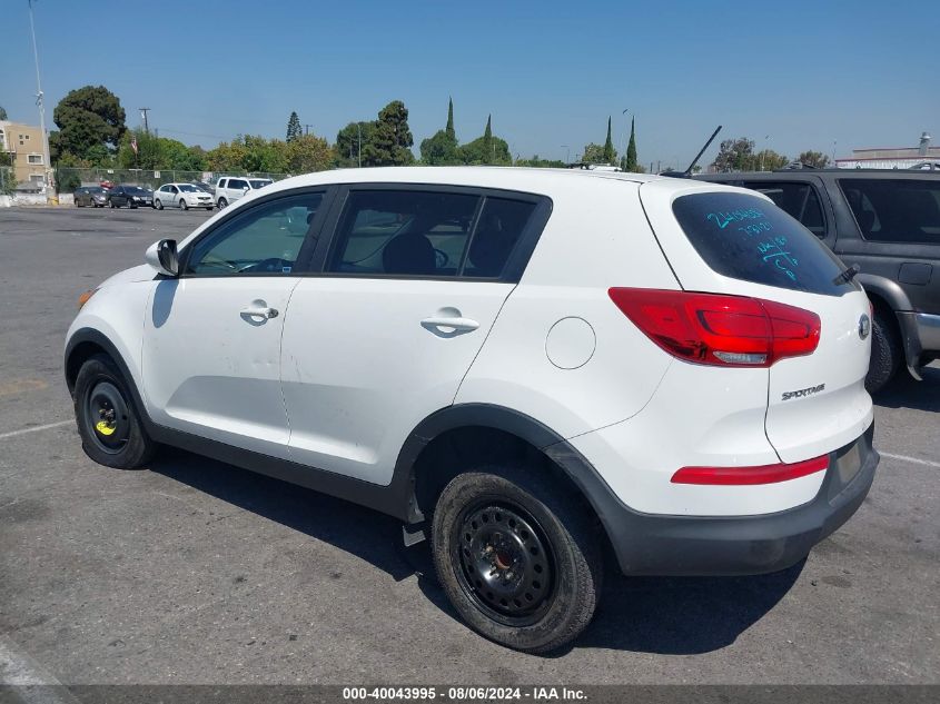 2016 Kia Sportage Lx VIN: KNDPB3AC3G7866652 Lot: 40043995