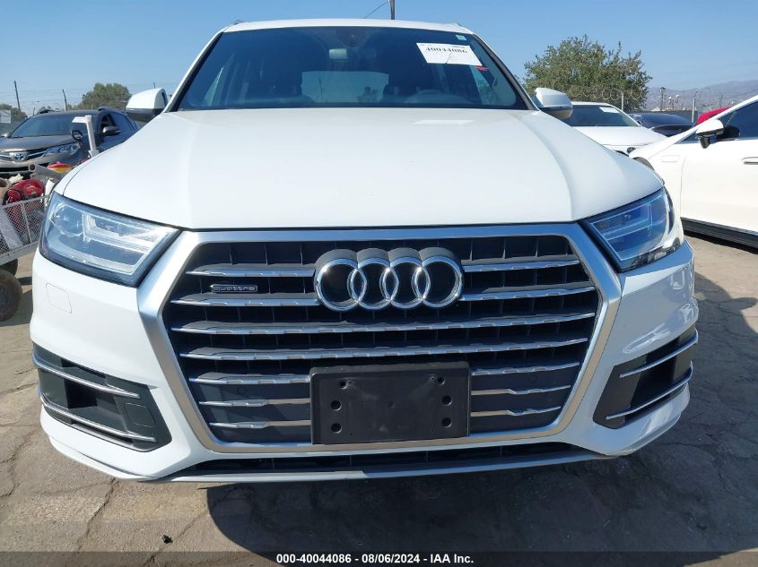 2019 Audi Q7 Premium VIN: WA1AHAF72KD023342 Lot: 40044086