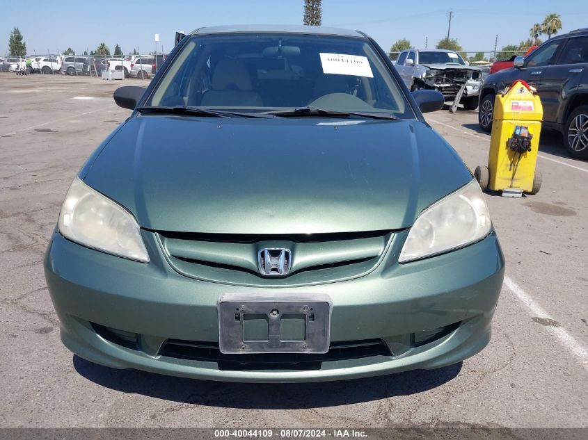 2004 Honda Civic Lx VIN: 2HGES16524H567225 Lot: 40044109