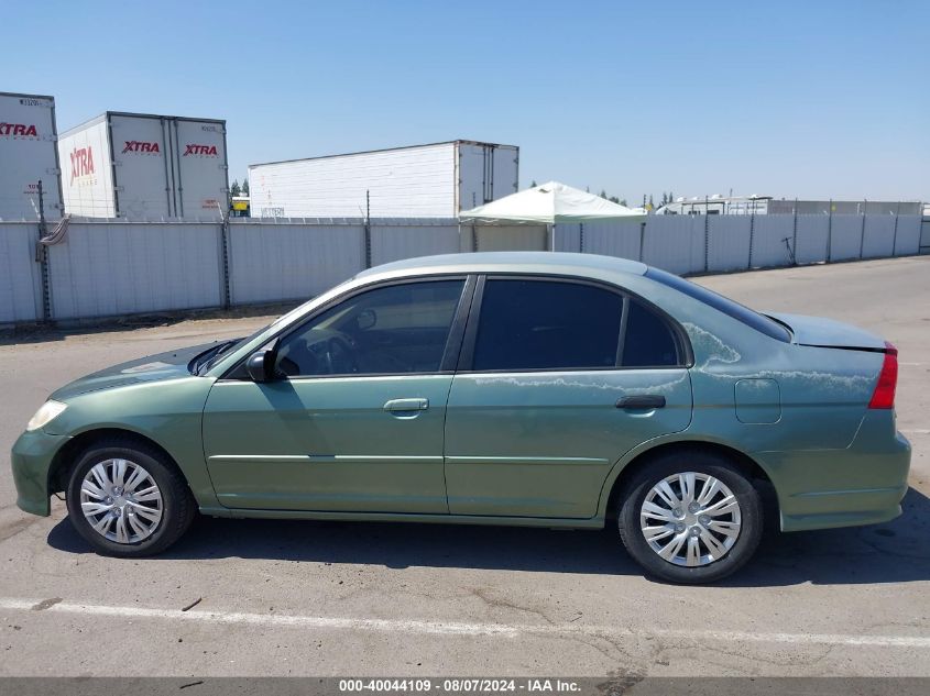2004 Honda Civic Lx VIN: 2HGES16524H567225 Lot: 40044109