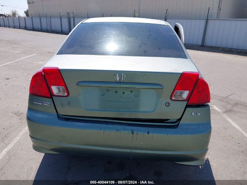 2004 Honda Civic Lx VIN: 2HGES16524H567225 Lot: 40044109