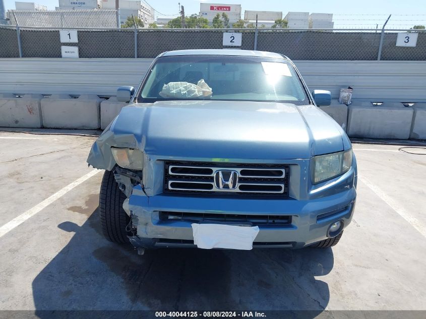 2006 Honda Ridgeline Rts VIN: 2HJYK164X6H555440 Lot: 40044125