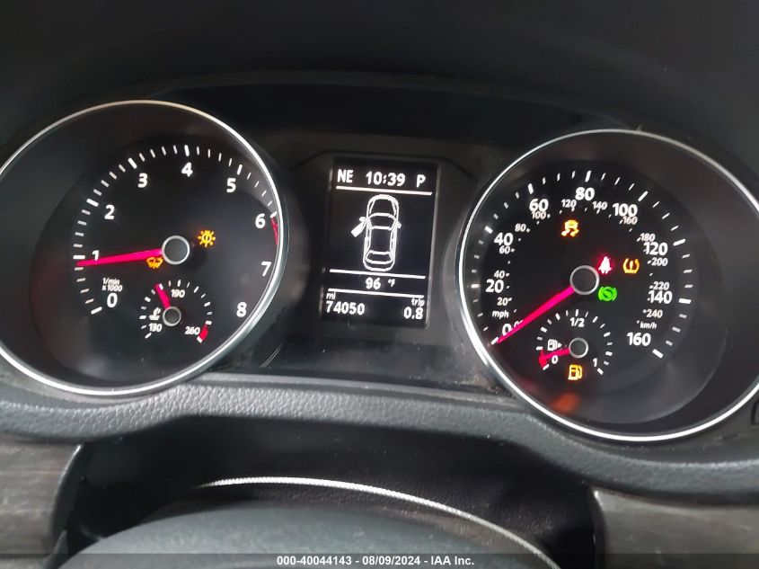 2017 Volkswagen Passat 1.8T Se VIN: 1VWBT7A31HC046865 Lot: 40044143