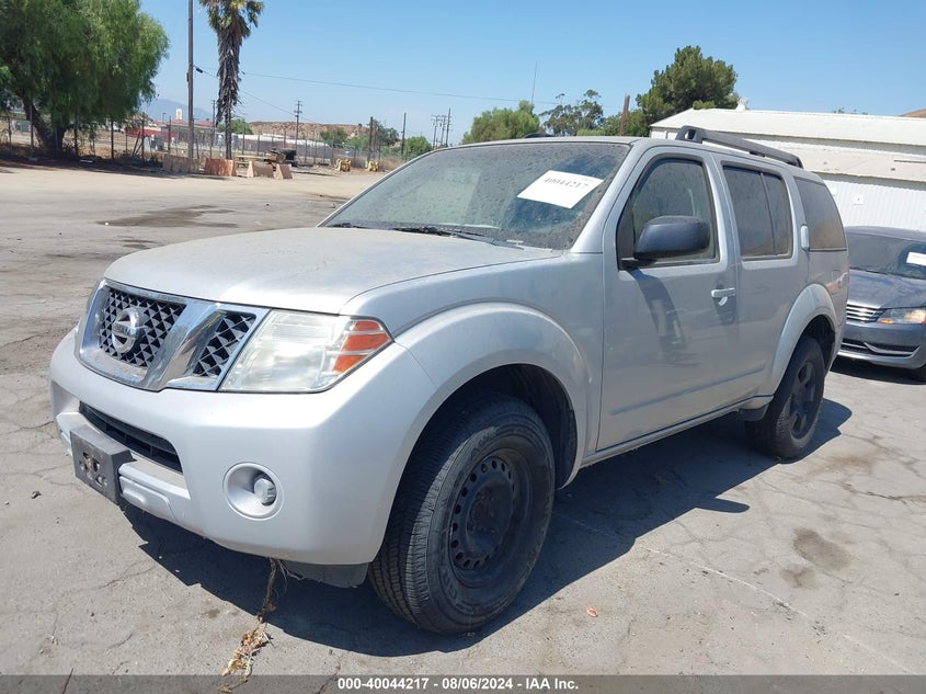 2008 Nissan Pathfinder S VIN: 5N1AR18U98C619998 Lot: 40044217