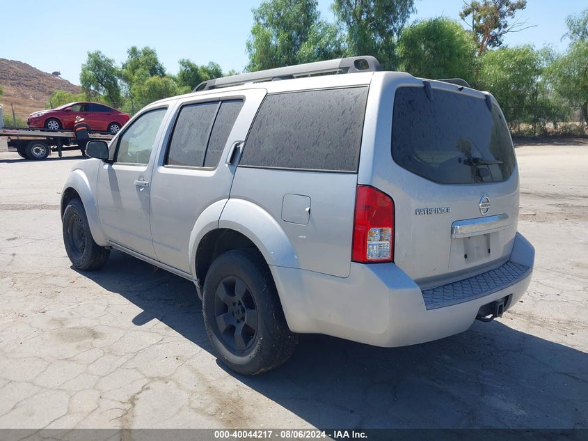 2008 Nissan Pathfinder S VIN: 5N1AR18U98C619998 Lot: 40044217