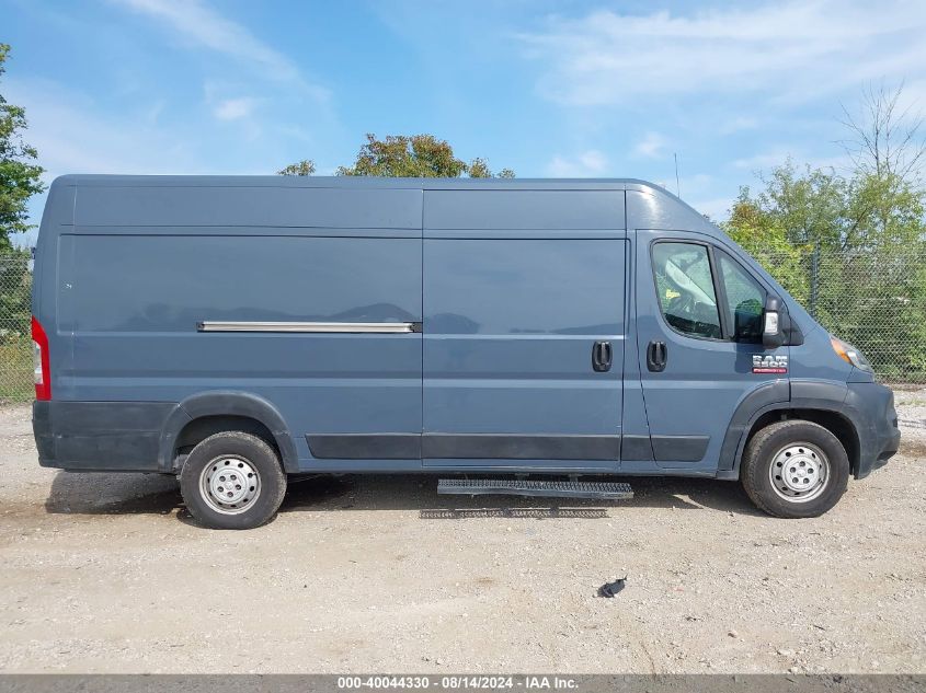 2019 Ram Promaster 3500 Cargo Van High Roof 159 Wb Ext VIN: 3C6URVJG1KE555461 Lot: 40044330