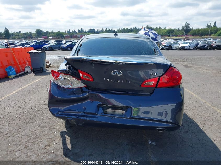 2012 Infiniti G37 Journey VIN: JN1CV6AP6CM620784 Lot: 40044348