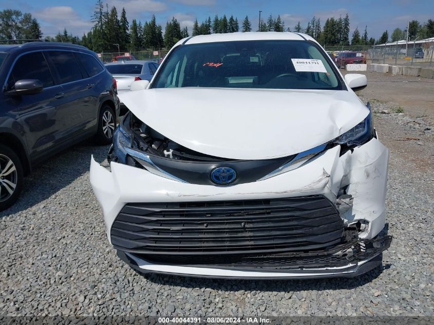 2021 Toyota Sienna Le VIN: 5TDKRKEC6MS046321 Lot: 40044391