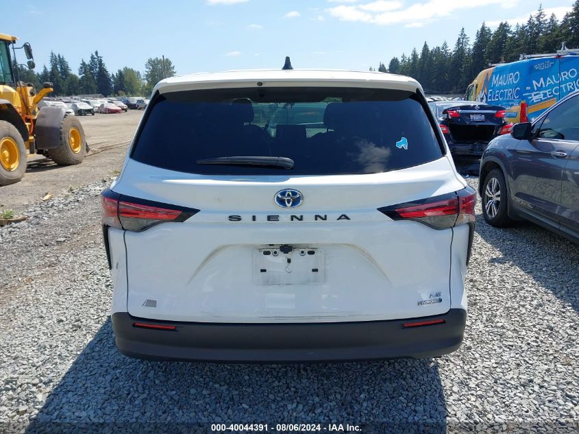 2021 Toyota Sienna Le VIN: 5TDKRKEC6MS046321 Lot: 40044391