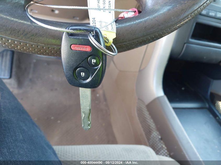 2007 Honda Pilot Ex VIN: 5FNYF28447B039240 Lot: 40044490