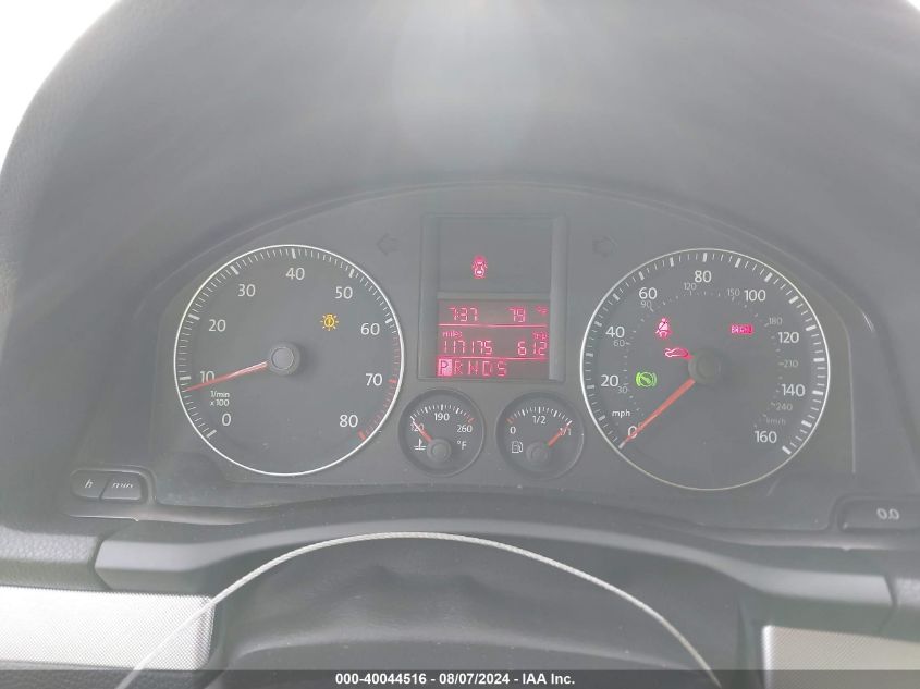 2009 Volkswagen Jetta Se/Sel VIN: 3VWRM71K89M014305 Lot: 40044516